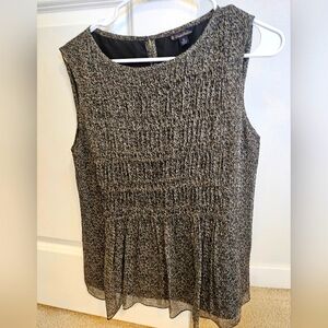 Brooks Brothers silk pleated shell blouse Color Brown Size 8